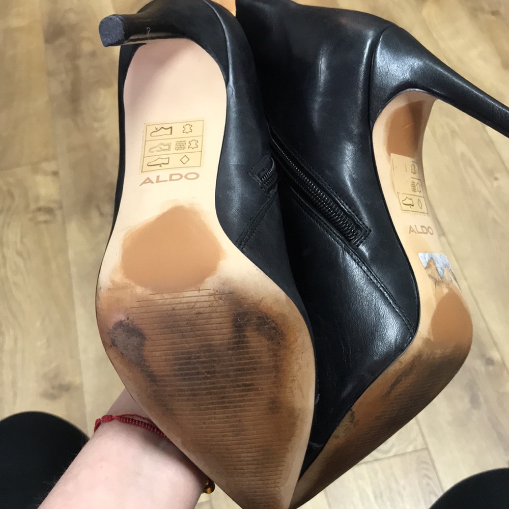 Aldo black booties size 7 - Picture 4 of 5